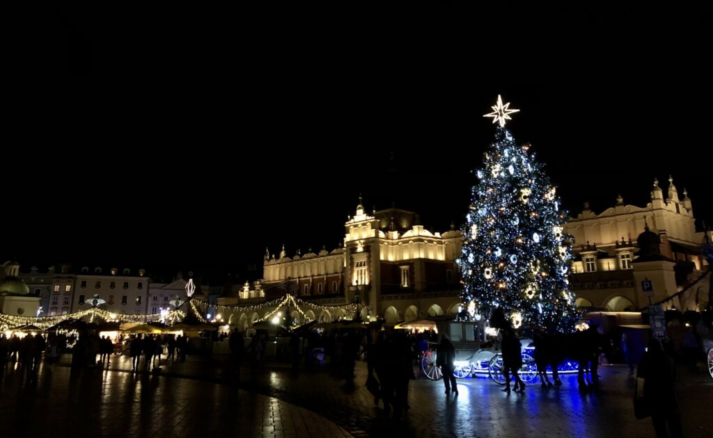 Christmas in Poland night