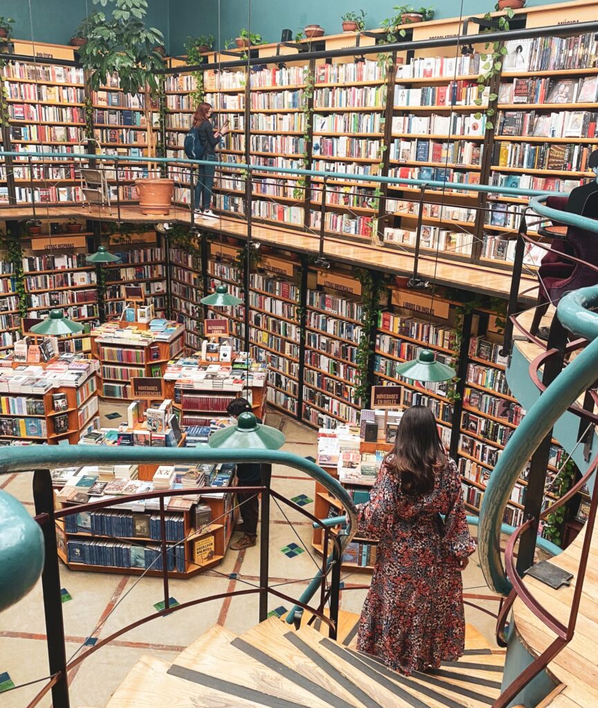 visiting Mexico City bookstore